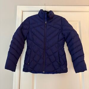REI Women’s Purple Puffer Therum Down Jacket